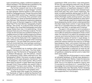 How Many Female Type Designers Do You Know?: I Know Many and Talked to Some!