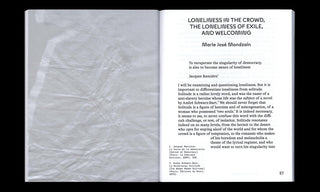 The Architecture of Loneliness - Reflections on Displacement and Welcoming