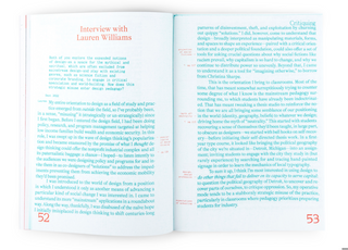 Through Witnessing :Threading the Critiquing, Making, Teaching of Design