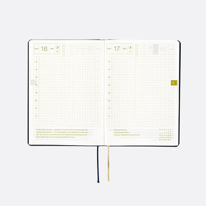 HOBONICHI TECHO 2025 HON A6 SLASH : NAVY