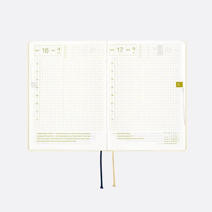 HOBONICHI TECHO 2025 HON A6 SLASH : IVORY