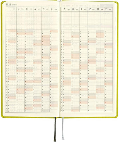 HOBONICHI TECHO 2025 WEEKS MEGA : PISTACHIO